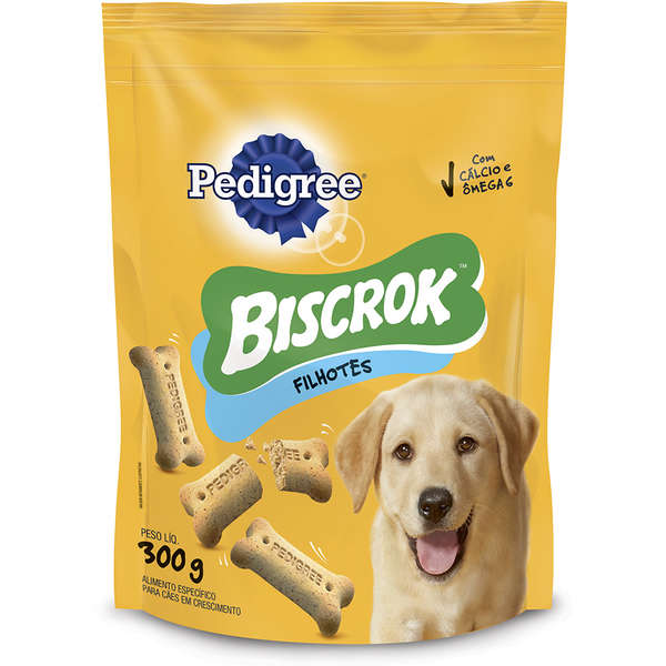 Biscoito Pedigree Biscrok Para Cães Filhotes 300 g