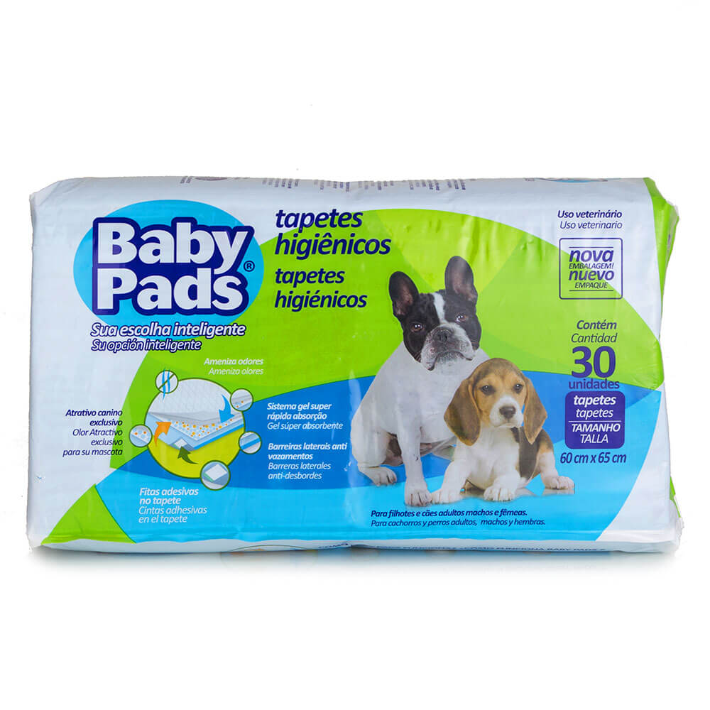 Tapete Higiênico Baby Pads Petix Para Cães com 30 unidades