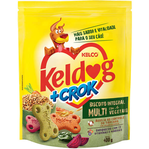 Keldog Biscoito +Crock Integral Multi 400gr