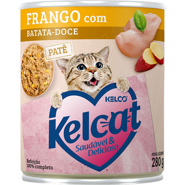 Kelcat Lata Frango e Batata Doce 280gr