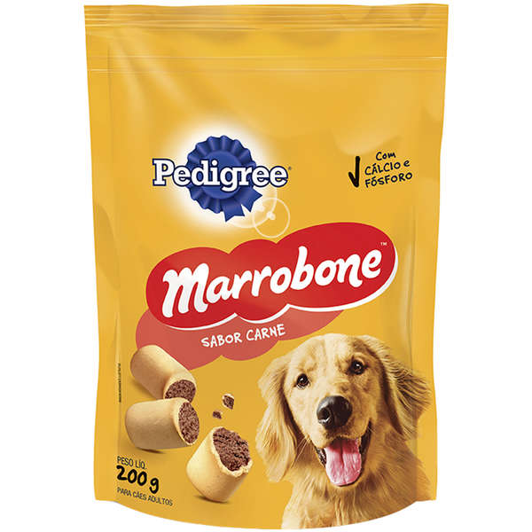 Biscoito Pedigree Marrobone Carne Para Cães Adultos 200g