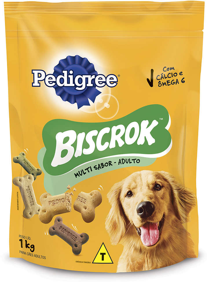 Biscoito Pedigree Biscrok Para Cães Adultos Multi 1 kg