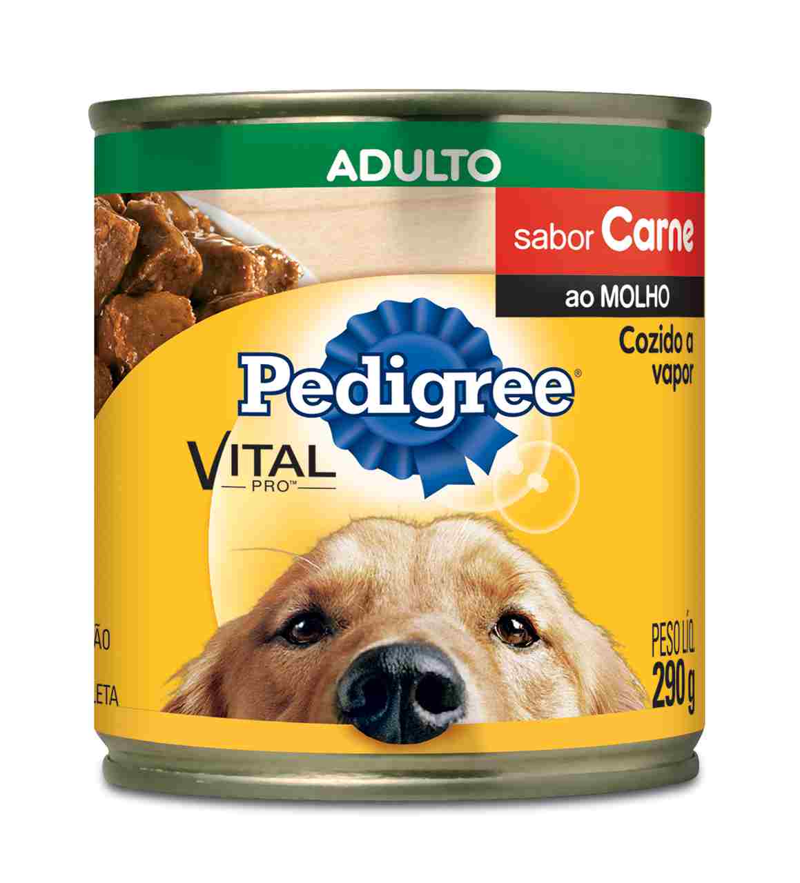 Ração Úmida Pedigree Lata Carne ao Molho para Cães Adultos 290 g