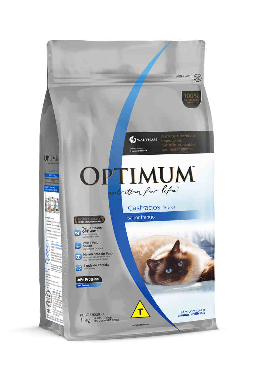 Optimum Gatos Adultos Castrados 1 kg