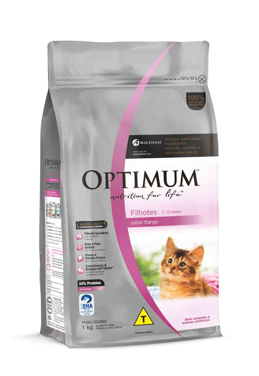 Optimum Gatos Filhotes Frango 1 kg