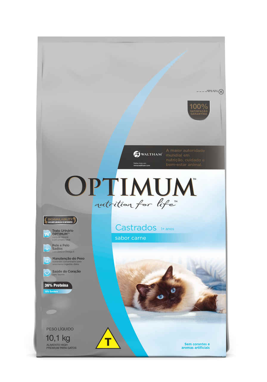 Optimum Gatos Adultos Castrados 10,1 kg