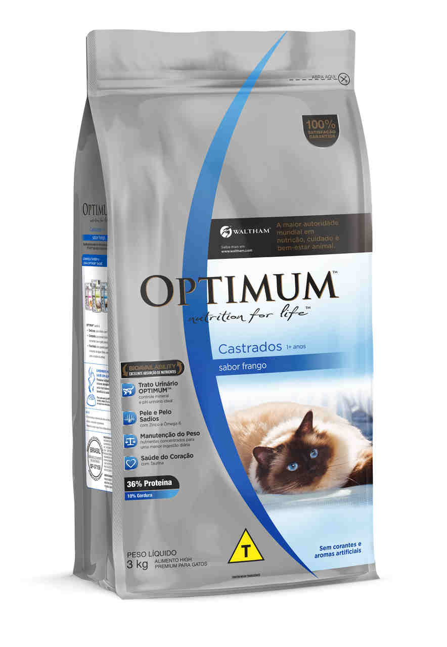 Optimum Gatos Adultos Castrados 3 kg